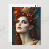 ハーベスト・ファンタジー・デジタル・アートの女神 ポストカード (正面/裏面)