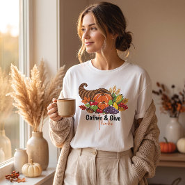 ハーベスト Thanksgiving コルヌコピア Tシャツ
