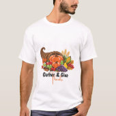 ハーベスト Thanksgiving コルヌコピア Tシャツ (正面)