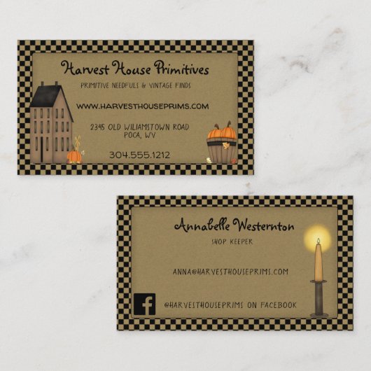 ハーベ初期のストハ素朴ントリーカスタム 名刺 (正面/裏面)