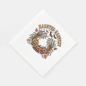 ハーベ幽霊のよく出るストレトロハロウィーンパンプキン スタンダードランチョンナプキン (角)