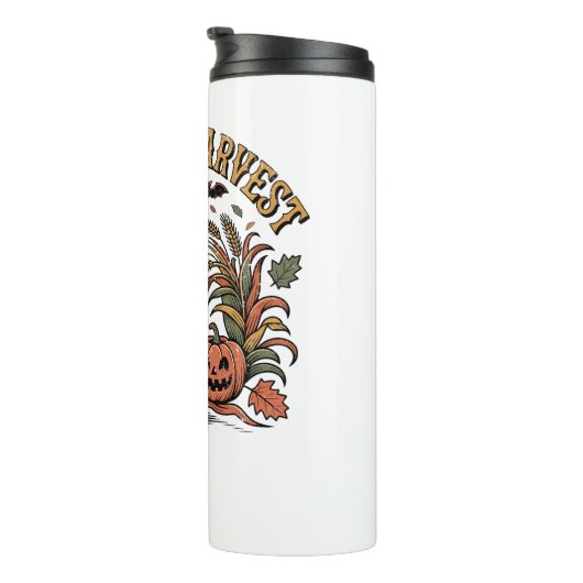 ハーベ幽霊のよく出るストレトロハロウィーンパンプキン タンブラー (回転右)