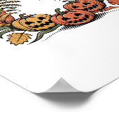 ハーベ幽霊のよく出るストレトロハロウィーンパンプキン ポスター (角)