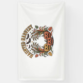 ハーベ幽霊のよく出るストレトロハロウィーンパンプキン 横断幕 (縦)