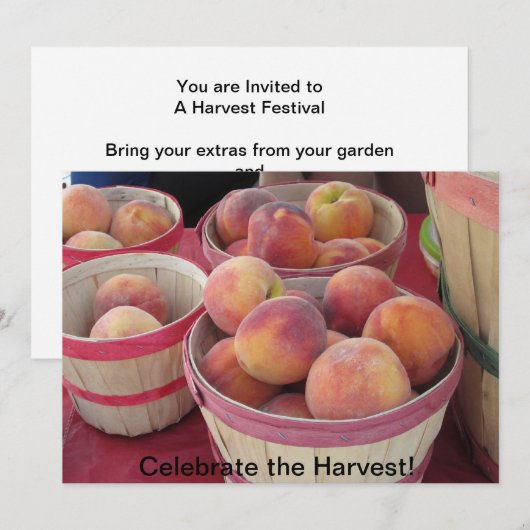 ハーベ祝ス招待状 招待状 (正面/裏面)