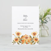 ハーベ素朴スト開花結婚式招待状 招待状 (スタンド正面)