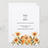 ハーベ素朴スト開花結婚式招待状 招待状 (正面/裏面)