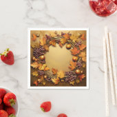 ハーベ素朴スト:リース収穫 スタンダードカクテルナプキン (インサイチュ)