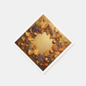 ハーベ素朴スト:リース収穫 スタンダードカクテルナプキン (角)