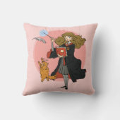 ハーマイオニーとクロクシャンクスWingardium Leviosa クッション (裏面)