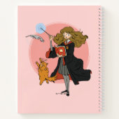 ハーマイオニーとクロクシャンクスWingardium Leviosa ノートブック (裏面)