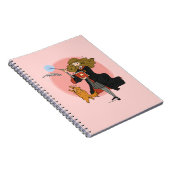 ハーマイオニーとクロクシャンクスWingardium Leviosa ノートブック (右側)