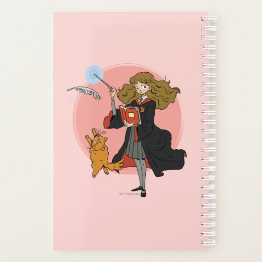 ハーマイオニーとクロクシャンクスWingardium Leviosa プランナー手帳 (裏面)