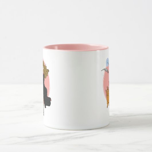 ハーマイオニーとクロクシャンクスWingardium Leviosa マグカップ (中央)