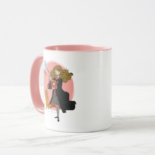 ハーマイオニーとクロクシャンクスWingardium Leviosa マグカップ (正面左)