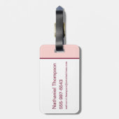 ハーマイオニーとクロクシャンクスWingardium Leviosa ラゲッジタグ (裏面縦)