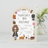 ハーマイオニー・グレンジャー　魔法の誕生日お祝い会 招待状 (スタンド正面)