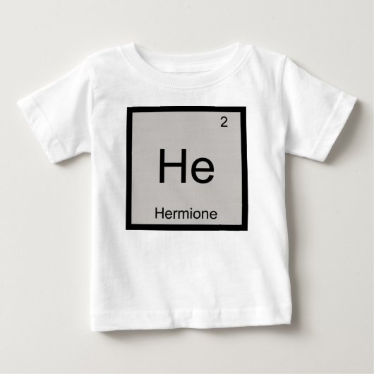 ハーマイオニー 名前 化学 元素 周期表 ベビーTシャツ (正面)