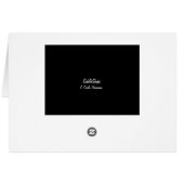 ハーマンが「HELLO」と言う白黒グリーティングカード (裏面横)