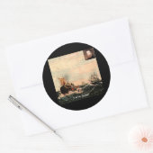 ハーマンメルヴィルコールミーイシュマエル引用文 ラウンドシール (封筒)