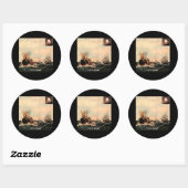 ハーマンメルヴィルコールミーイシュマエル引用文 ラウンドシール (シート)