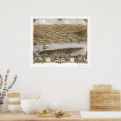 ハーマン， MOパノラママップ – 1869 ポスター (キッチン)