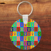 ハーミンポップ・アートの キーホルダー (正面)