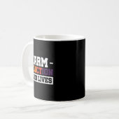 ハームリダクションは命を救う コーヒーマグカップ (正面左)
