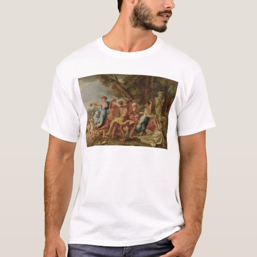 ハーム島の前の飲み騒ぐ人、c.1634 tシャツ (正面)