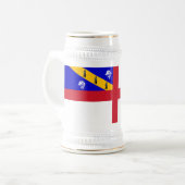 ハーム島の旗 ビールジョッキ (正面左)