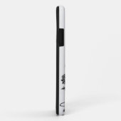 ハーム島(版木、銅版、版画)に(b&wのphot結ばれる自画像 Case-Mate iPhoneケース (裏面/右)