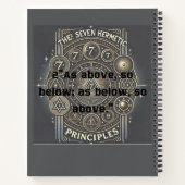 ハーメユニークー原理付きノートプリント ノートブック (裏面)