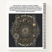 ハーメユニークー原理付きノートプリント ノートブック (裏面)