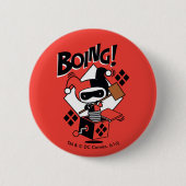 ハーメルン付きのちびハーリー・クイン・イン・ア・ボックス 缶バッジ (正面)