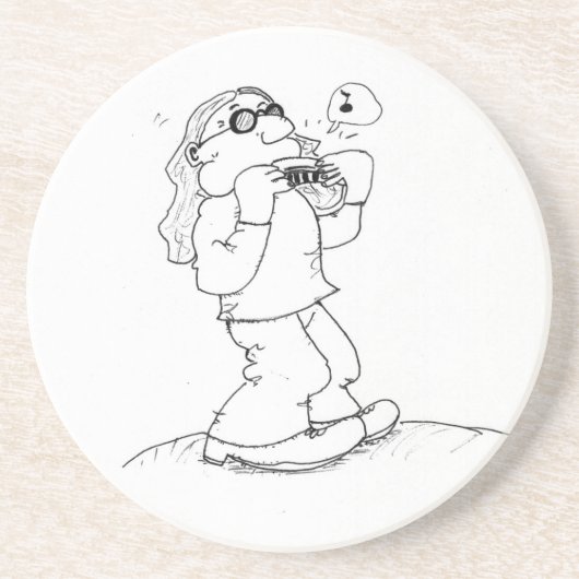 ハーモニカの人のコースター コースター (正面)