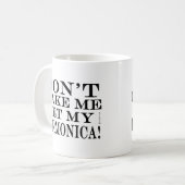 ハーモニカを手に入れるな コーヒーマグカップ (正面左)