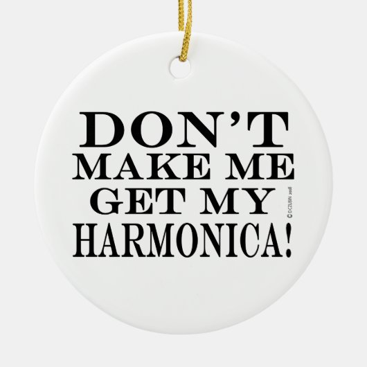 ハーモニカを手に入れるな セラミックオーナメント (正面)