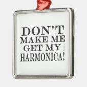 ハーモニカを手に入れるな メタルオーナメント (左)