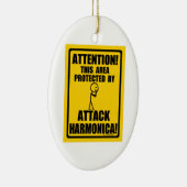 ハーモニカを攻撃 セラミックオーナメント (右)