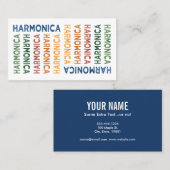 ハーモニカカラフル 名刺 (正面/裏面)