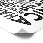 ハーモニカタイポグラフィ ポスター (角)