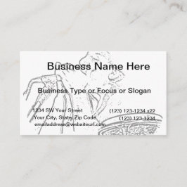 ハーモニカプレーヤー(太鼓の輪郭付き) 名刺