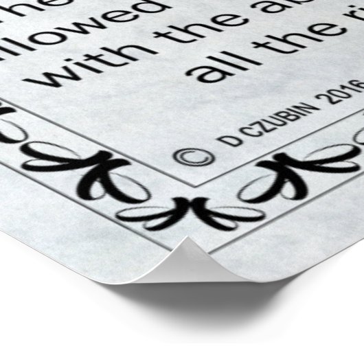 ハーモニカ免許 ポスター (角)