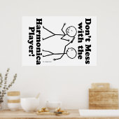 ハーモニカ奏者と乱交するな ポスター (キッチン)