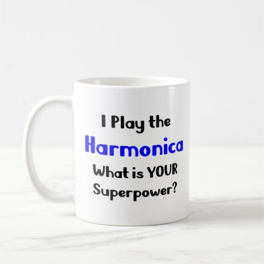 ハーモニカ奏者 コーヒーマグカップ (左)