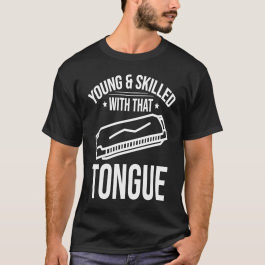 ハーモニカ奏者 Tシャツ (正面)