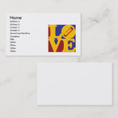 ハーモニカ愛 名刺 (正面/裏面)