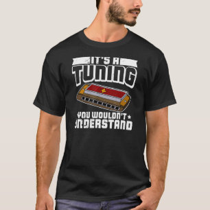 ハーモニカ楽器音楽ミュージシャンプレイヤー13 Tシャツ