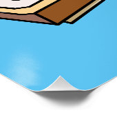 ハーモニカ漫画イラストレーション ポスター (コーナー)