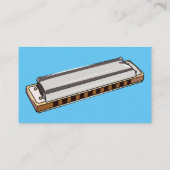 ハーモニカ漫画イラストレーション 名刺 (裏面)